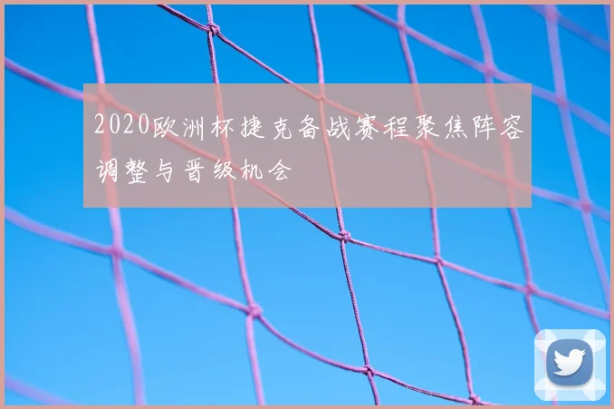 2020欧洲杯捷克备战赛程聚焦阵容调整与晋级机会