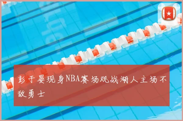 彭于晏现身NBA赛场观战湖人主场不敌勇士