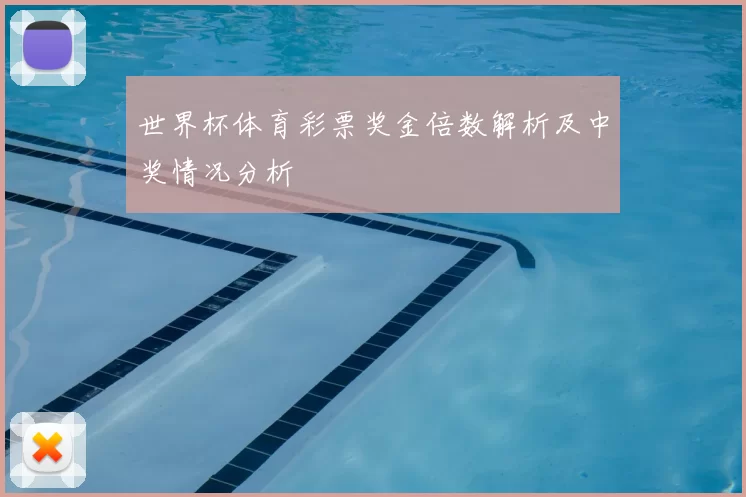 世界杯体育彩票奖金倍数解析及中奖情况分析